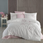 Lenjerie pat 2 persoane DANTELA Blesk - crem