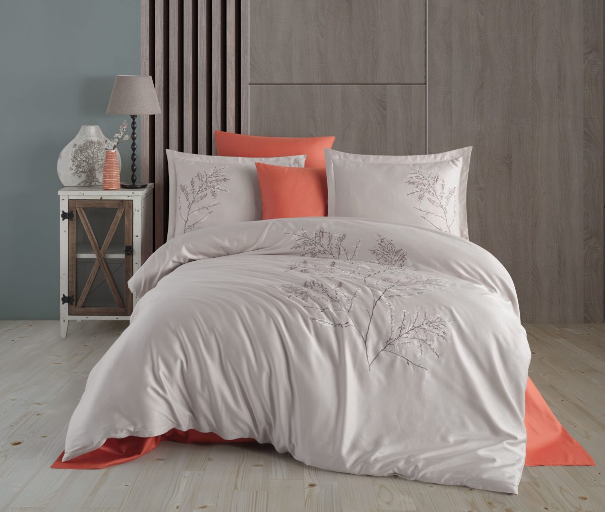 Lenjerie pat 2 persoane DANTELA Blesk - bej - imagine 2