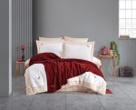 Cuvertura + Lenjerie Pat 2 Persoane Hobby Fansy -Bordo