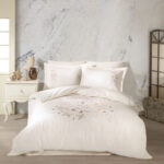Lenjerie Pat 2 Persoane Hobby BRODERIE EMILLA - KREM
