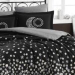 Lenjerie Pat 2 Persoane Hobby Stars - Black
