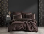 Lenjerie pat 2 persoane DANTELA - Imge-kahve - imagine 2