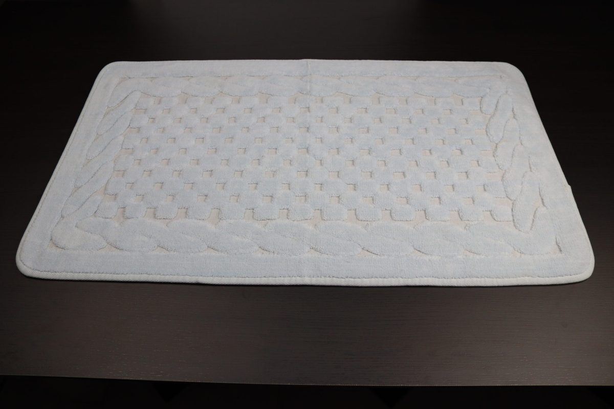 Set - 2 - covorase - baie - bumbac - Plain - Crem - imagine 2