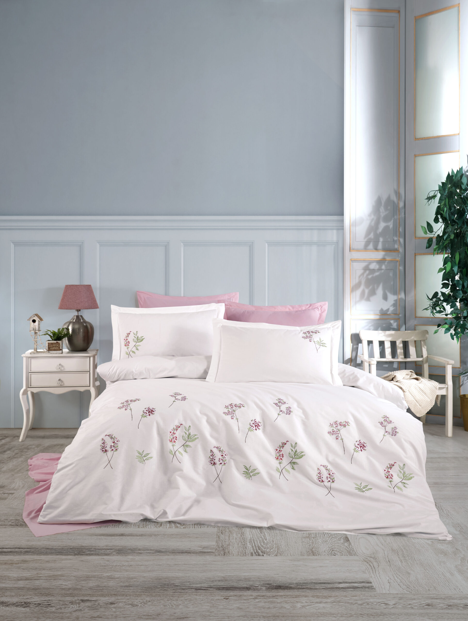 JESSE-NAKISLI-POPLIN-NEVRESIM-TAKIMI-scaled-1.jpg Lenjerie pat 2 persoane DANTELA - Jesse - imagine 1