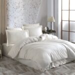 Lenjerie Pat 2 Persoane Hobby Diamond Damasc - Satinat - Crem