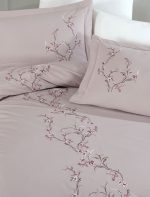 Lenjerie pat 2 persoane DANTELA - Lia - Bej - imagine 4