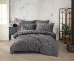 Lenjerie Pat 2 Persoane Hobby BRODERIE LIDA - GRI