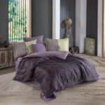 Lenjerie Pat 2 Persoane Hobby Lotus- Mor