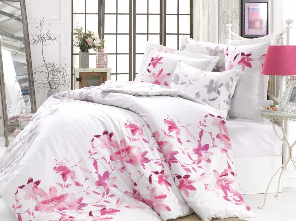 Lucia-Fusya.jpg Lenjerie Pat 2 Persoane Hobby Lucia - Fucsya - imagine 1