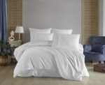 Lenjerie Pat 2 Persoane Hobby Plain - Alb
