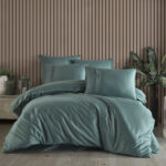 Lenjerie Pat 2 Persoane Hobby Plain - Verde