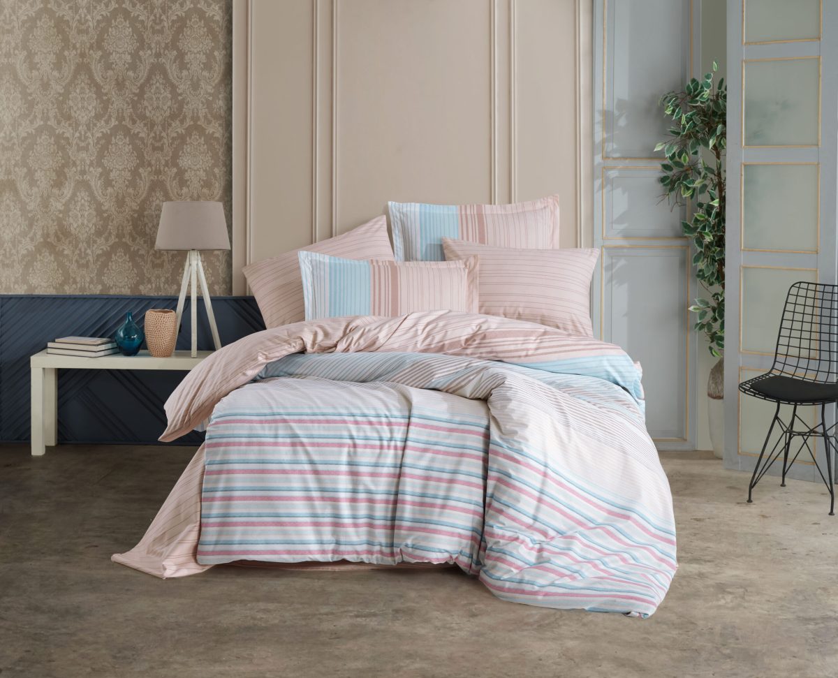 Lenjerie Pat 2 persoane Hobby Trella - Turkuaz - imagine 2