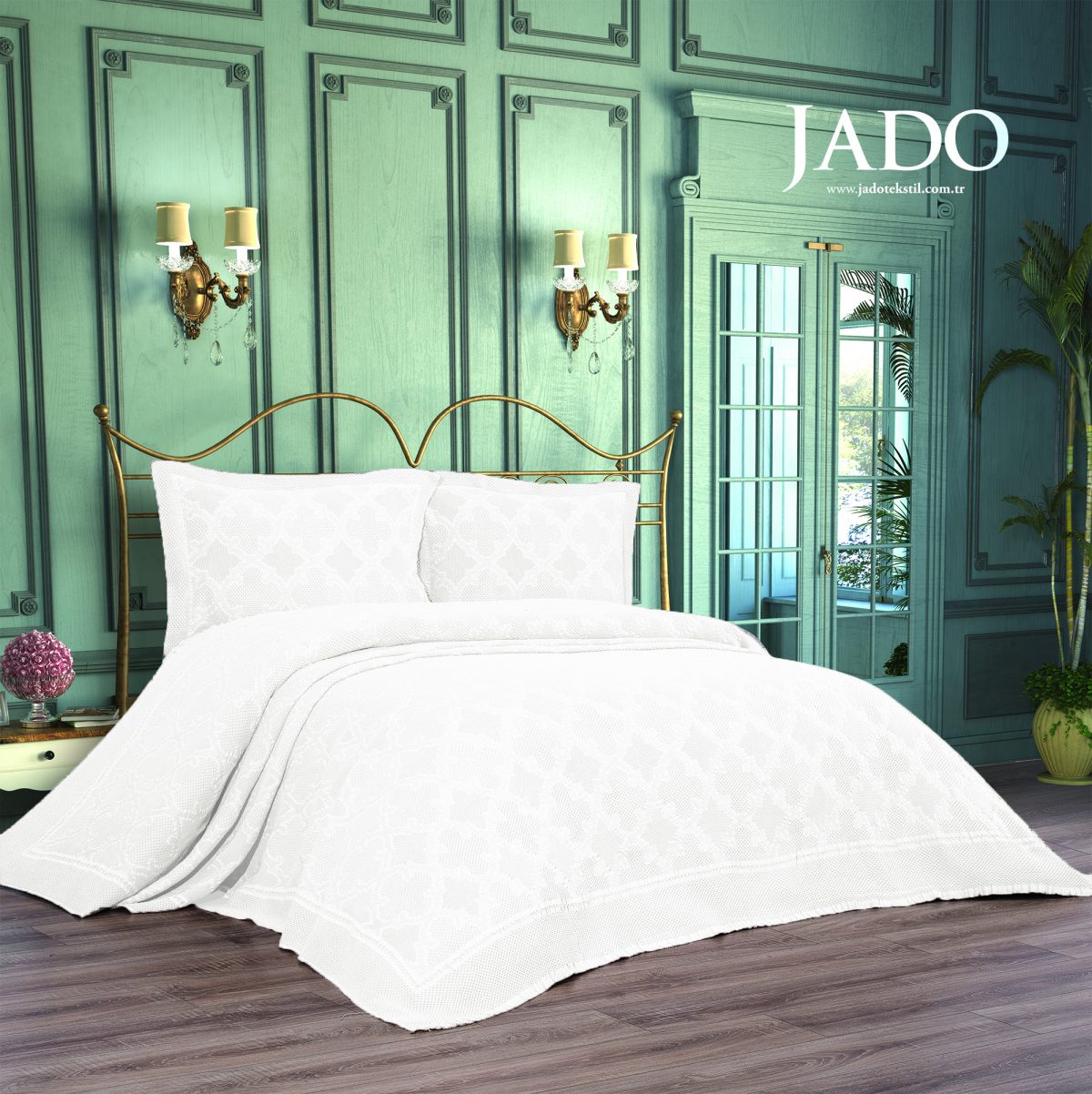 Cuvertura Pat Jado Pano Pike - Arma - Alb - imagine 2