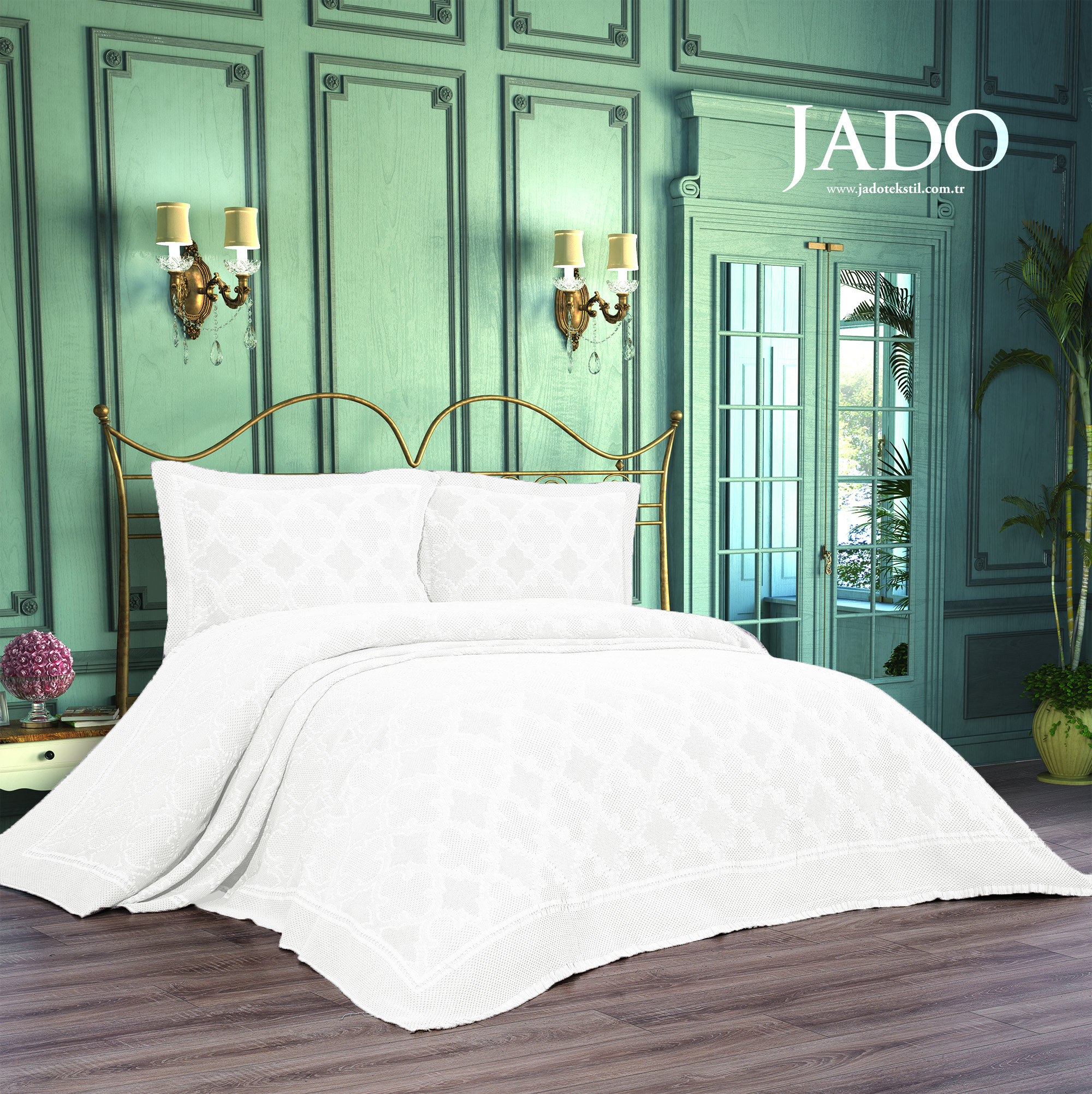 arma-jado-pike-beyaz.jpg Cuvertura Pat Jado Pano Pike - Arma - Alb - imagine 1
