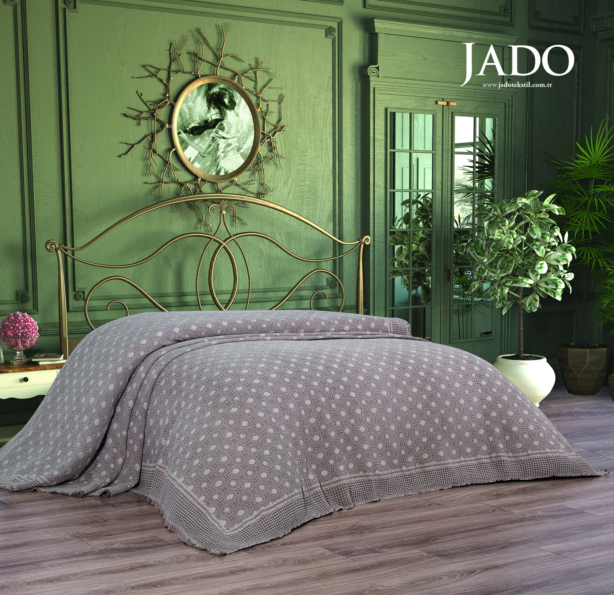 jado-pike_11154-3d-geometrik-bej.jpg Cuvertura Pat Jado Pano Pike - Geometric - Bej - imagine 1