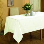 Fata de masa Jackline - cu - Bordura- Crem - 160x220 cm