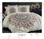 Lenjerie pat 2 persoane DANTELA Harmony 3D Bej