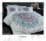 Lenjerie pat 2 persoane DANTELA Harmony 3D Gri