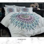 Lenjerie pat 2 persoane DANTELA Harmony 3D Gri