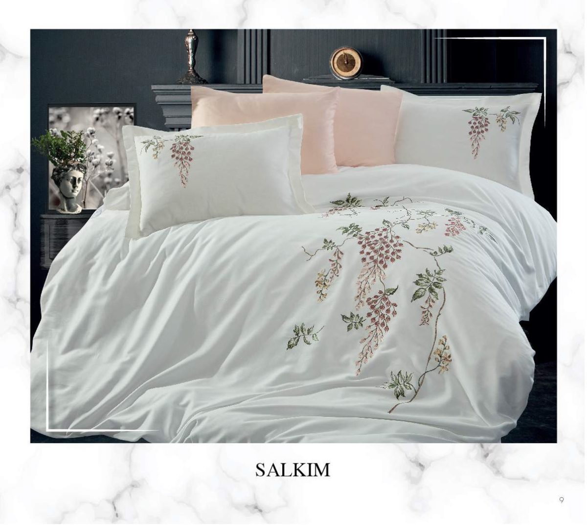 Lenjerie pat 2 persoane DANTELA Salkim - imagine 2