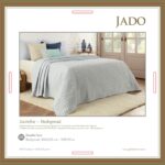 Cuvertura Pat Jado Polycoton Jacinthe - Bleu (fara fete perna)