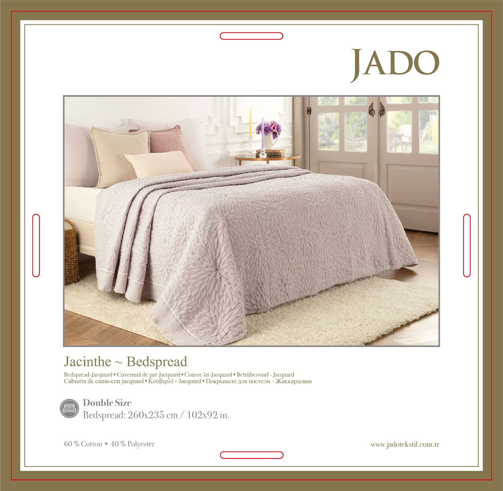 sentez-jd-jacinthe-lila.jpg Cuvertura Pat Jado Polycoton Jacinthe - Lila (fara fete perna) - imagine 1