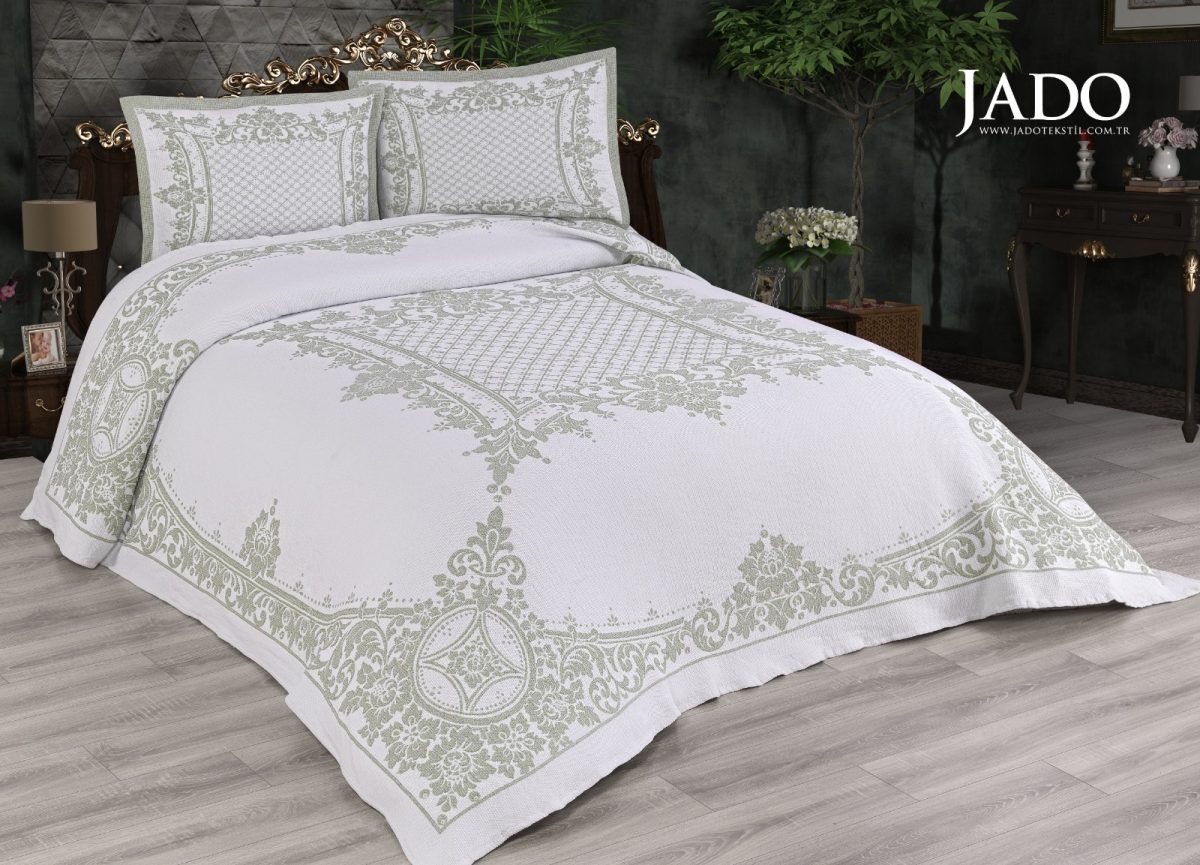 Cuvertura Pat Polycoton ROSE - Verde - imagine 2