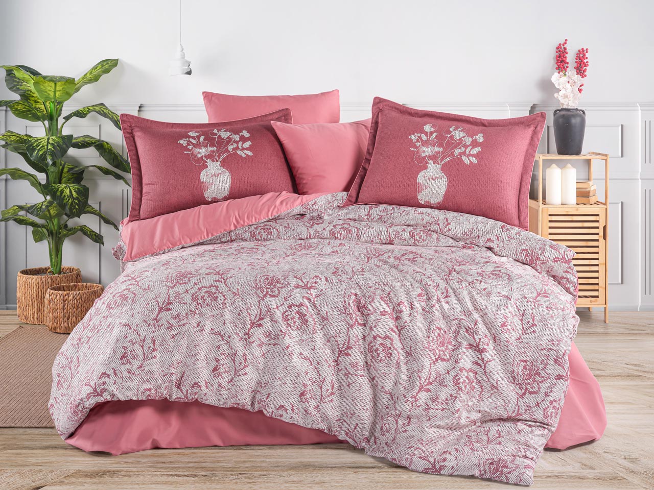 Lenjerie-Pat-2-Persoane-Hobby-Bolera-Dried-Rose Lenjerie Pat 2 Persoane Hobby Bolera - Dried Rose - imagine 1