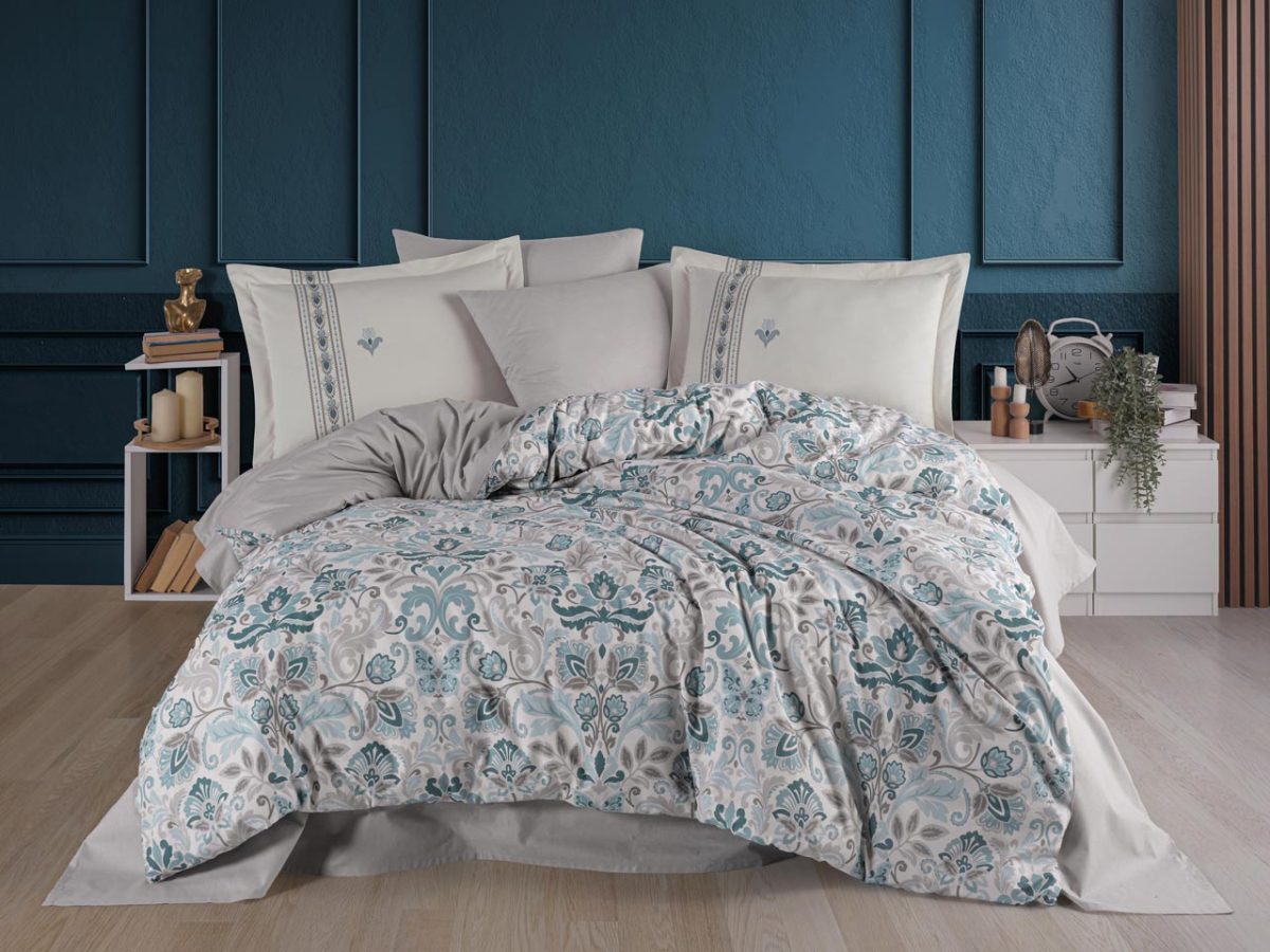 Lenjerie Pat 2 persoane Hobby Anabel -Turquaz - imagine 2