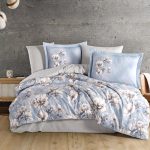 Lenjerie Pat 2 persoane Hobby Healing Larmina - Sky