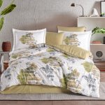 Lenjerie Pat 2 persoane Hobby Sara - Verde