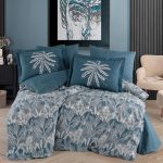 Lenjerie Pat 2 persoane Hobby Selene - Petrol