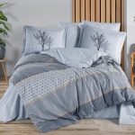 Lenjerie Pat 2 persoane Hobby Tania - Indigo