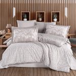 Lenjerie Pat 2 persoane Hobby Velura - Stone