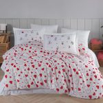 Lenjerie Pat 2 persoane Hobby Venus - Rosu
